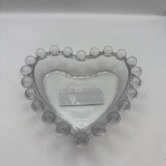 Heart-Shaped Decorative Glass Bowl