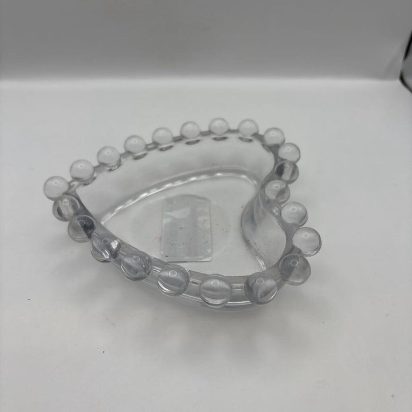 Heart-Shaped Decorative Glass Bowl