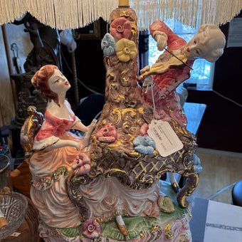 Italian Capodimonte Porcelain table lamp