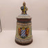 West Germany Hand Painted Beer Stein with Figural Lid