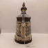 West Germany Hand Painted Beer Stein with Figural Lid
