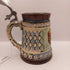 West Germany Hand Painted Beer Stein with Figural Lid