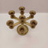 VINTAGE MCM Hebrew 7 Branch Brass Menorah