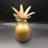 Vintage solid, brass, pineapple container