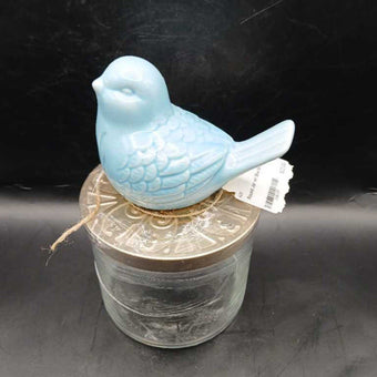 Round Jar w/ Blue Bird Lid