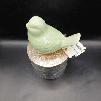 Round Jar w/ Green Bird Lid