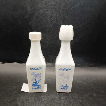 Vandermint Holland Milk Glass Salt Pepper