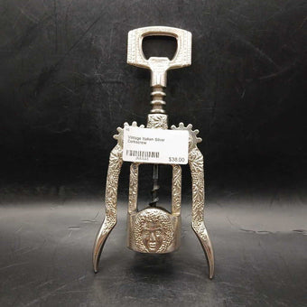 Vintage Italian Silver Corkscrew
