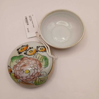 Lusterware Floral Trinket Dish, Japan