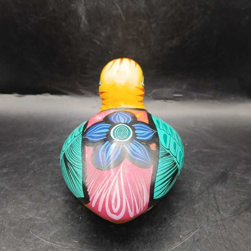 Vintage Mexican folk art pottery duck