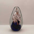 Vintage Art Glass Swirling Tubes Egg Dynasty Gallery Cobalt Blue