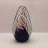 Vintage Art Glass Swirling Tubes Egg Dynasty Gallery Cobalt Blue