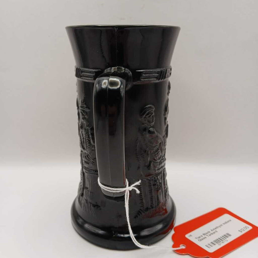 Tiara Black Amethyst Indiana Glass Tankard
