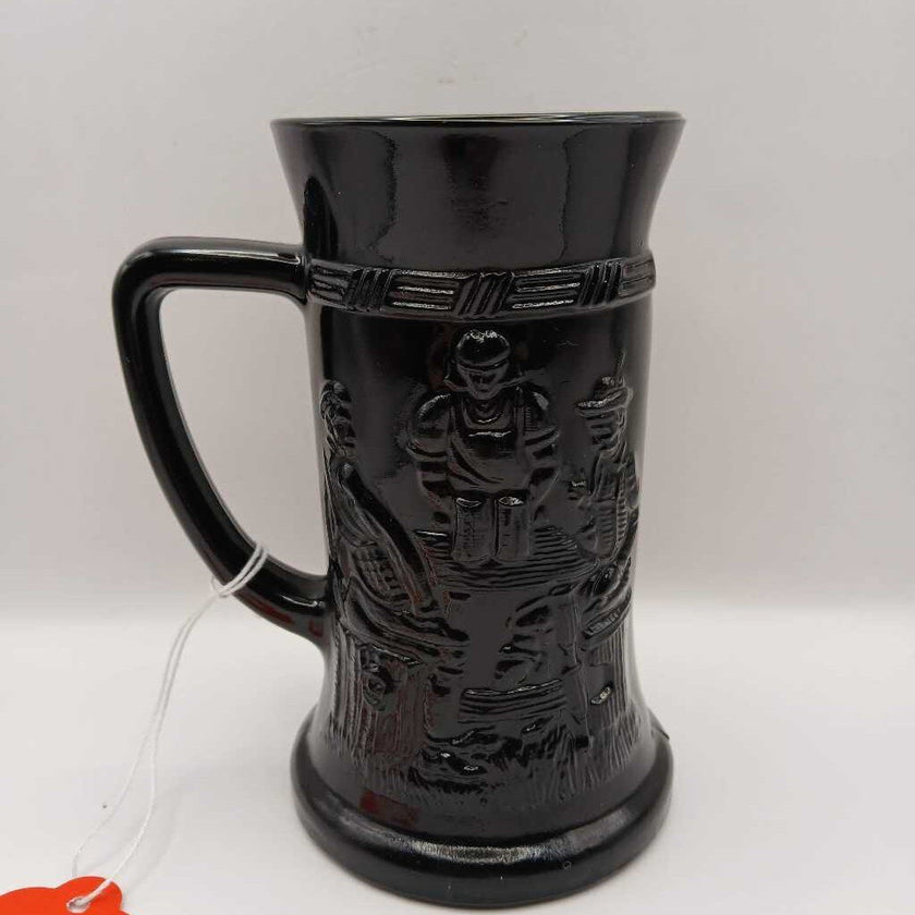 Tiara Black Amethyst Indiana Glass Tankard