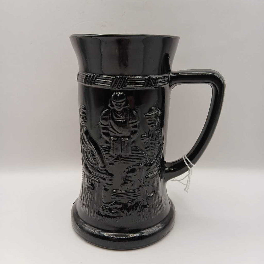 Tiara Black Amethyst Indiana Glass Tankard