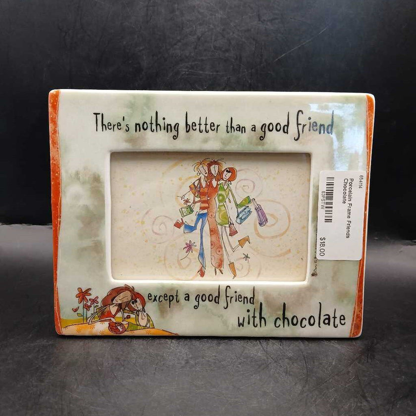 Porcelain Frame Friends Chocolate