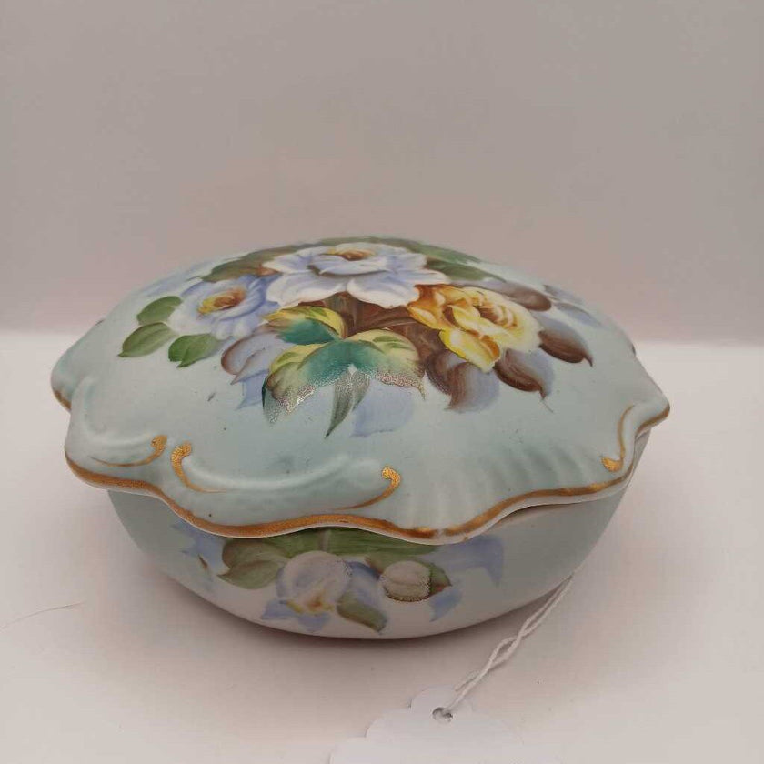 Antique blue flower box