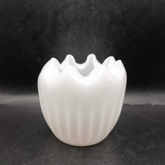 Milk Glass Vase (small)
