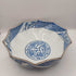 Gumps Japanese 10-Sided Polygon Porcelain Blue and White Stamped Bowl CitiThrifts