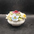 Coalport Porcelain Flowers in White Bowl