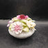 Coalport Porcelain Flowers in White Bowl