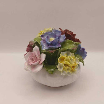 Hand Painted floral figurine by John Aynsley
