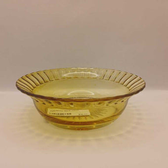 Vtg Heisey Glass Yellow Bowl