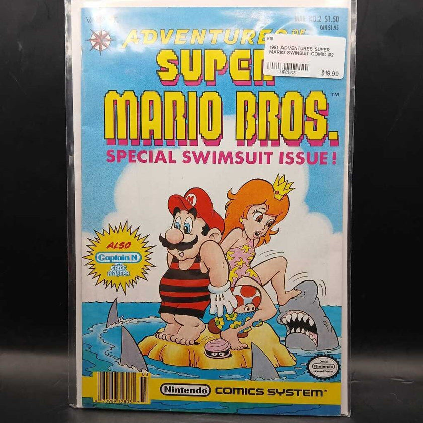 1991 ADVENTURES SUPER MARIO SWIMSUIT COMIC #2