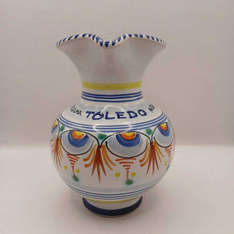 Toledo Hand-Painted Ceramic Vase