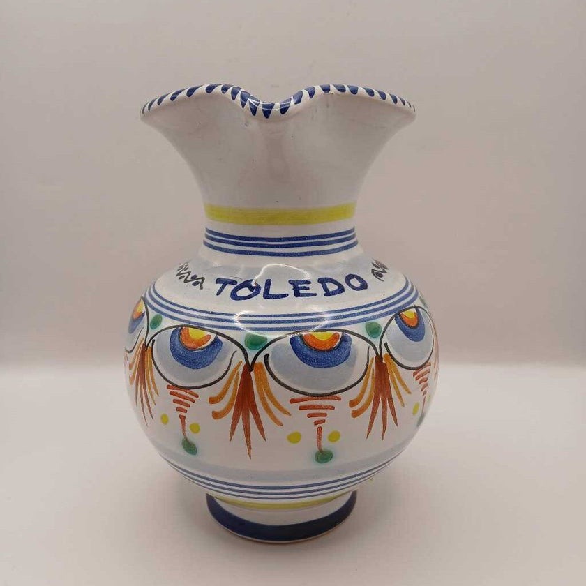 Toledo Hand-Painted Ceramic Vase