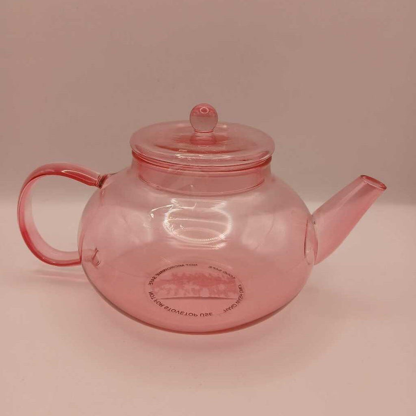 Vintage Pink Glass Teapot