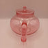Vintage Pink Glass Teapot