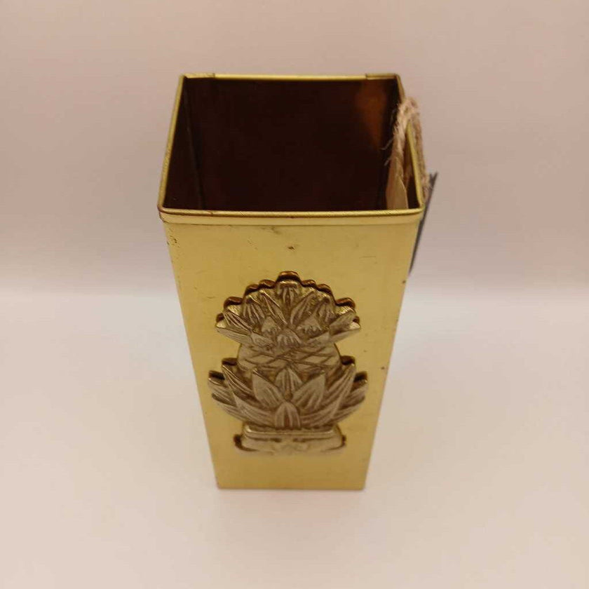 Brass Pineapple Vase/Pen Holder