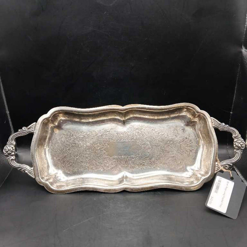 Silver Plate Long Footed Tray