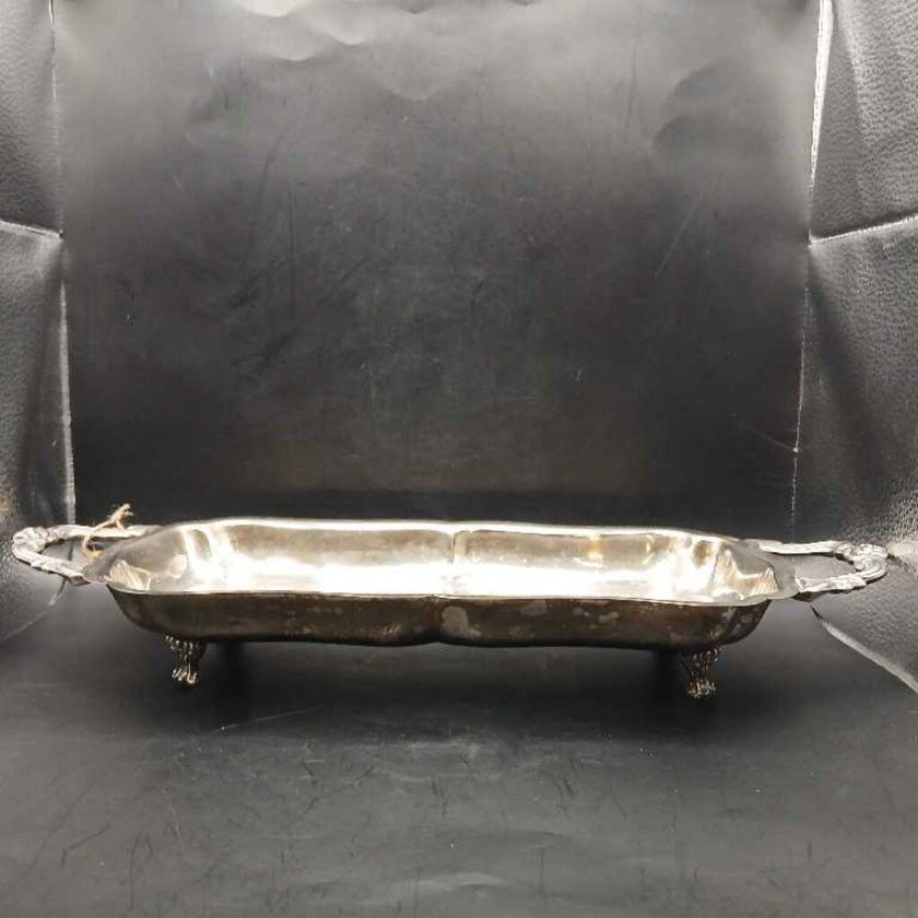 Silver Plate Long Footed Tray
