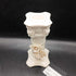 Candlestick - Off White and Roses