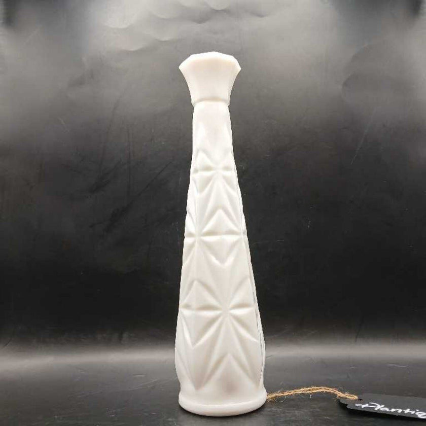 Milk Glass Vase - Starburst