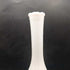 Milk Glass Vase - Ribbed