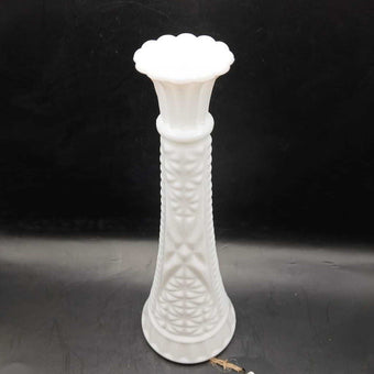 Milk Glass Vase - Stars and Bars