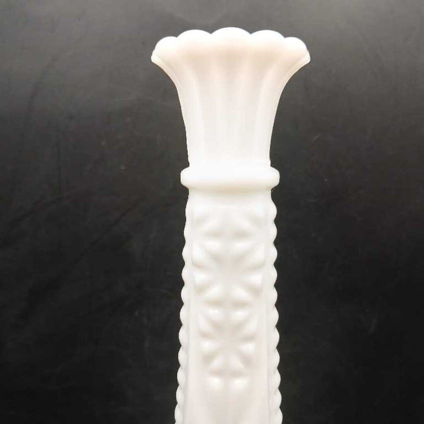 Milk Glass Vase - Stars and Bars