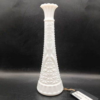 Milk Glass Vase - Stars and Bars