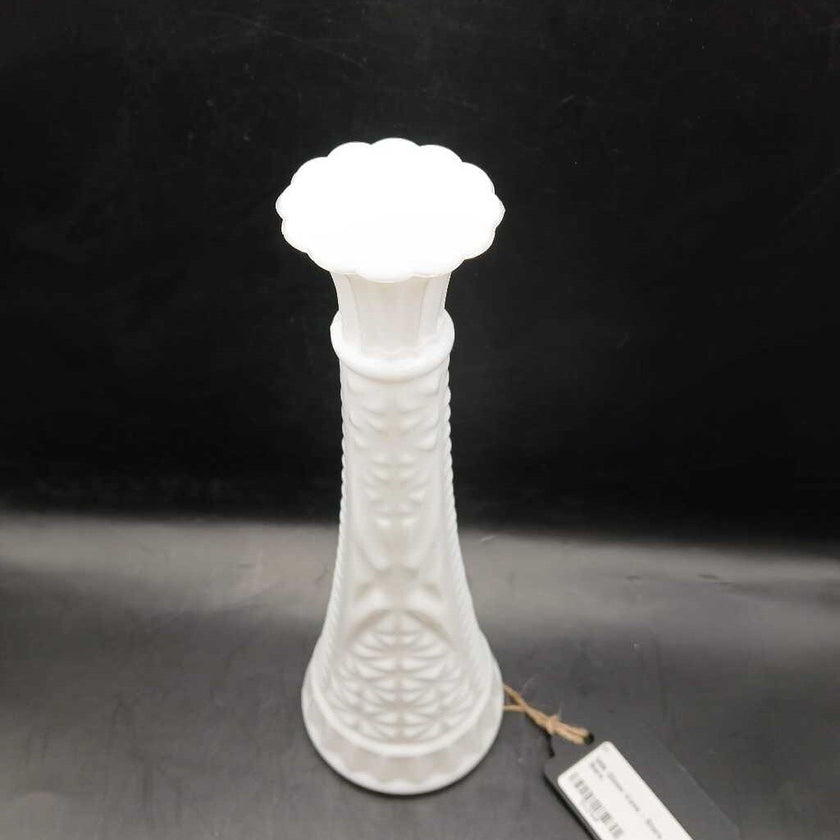Milk Glass Vase - Stars and Bars