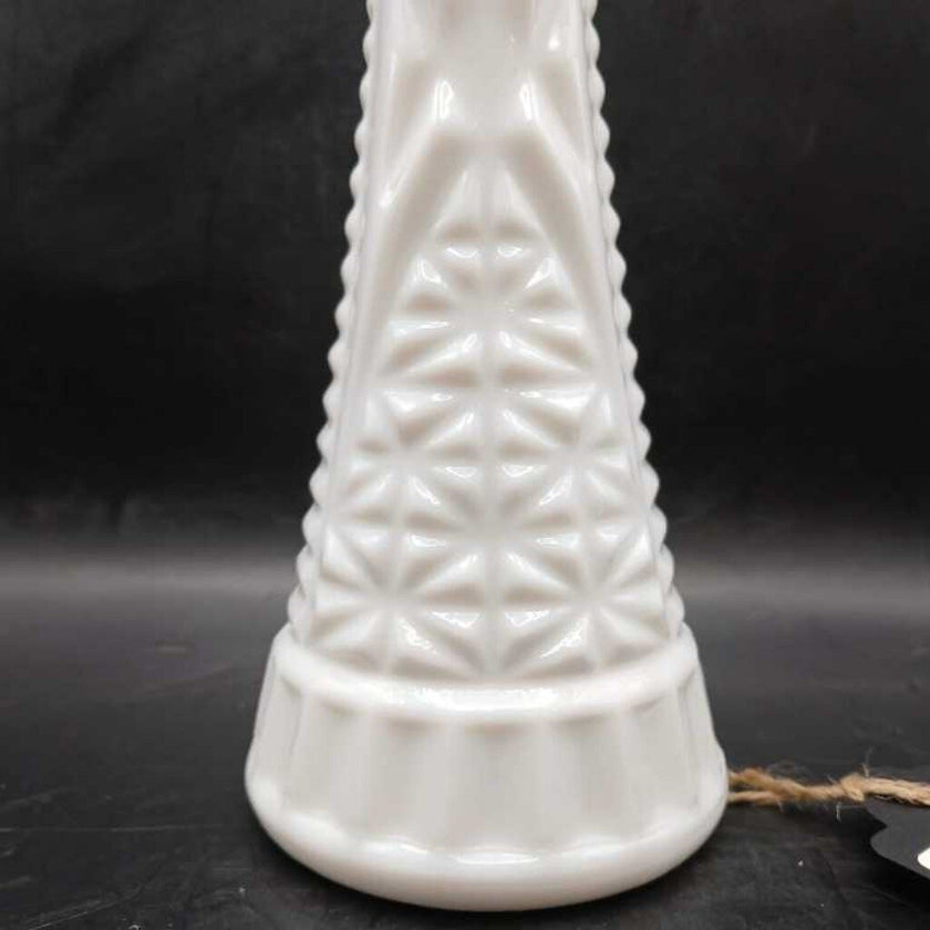 Milk Glass Vase - Stars and Bars