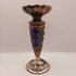 Colbalt encased in silver plated candle stick or bud vase