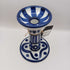 Dansk Arabesque Blue & White Candlestick