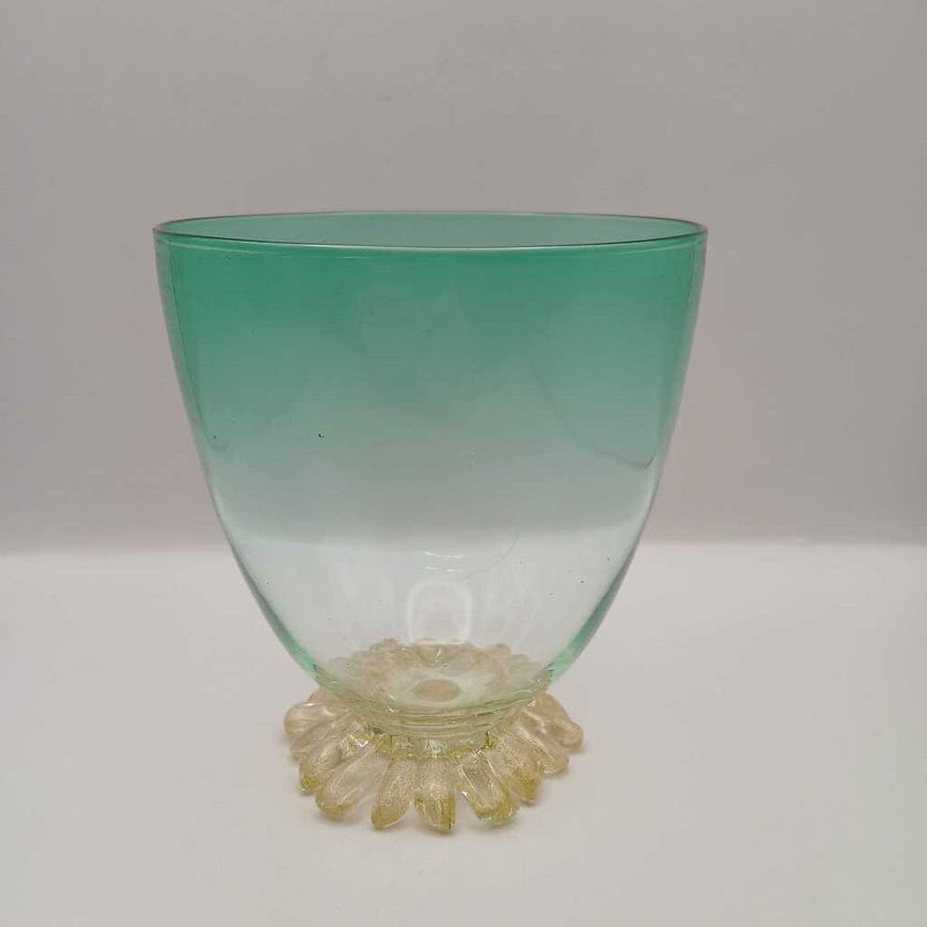 Green and Yellow Made In Italy Vase