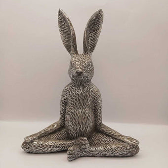Gray glitter, rabbit, setting