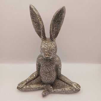 Gray glitter, rabbit, setting