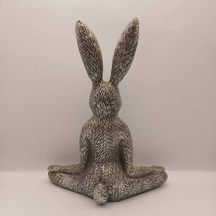 Gray glitter, rabbit, setting