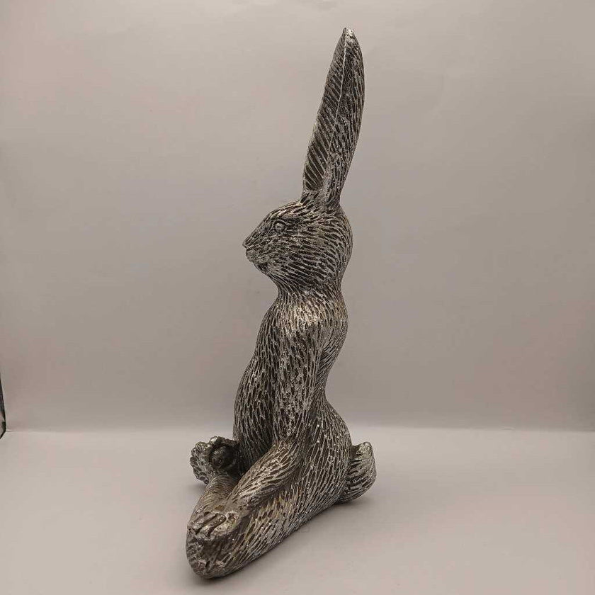Gray glitter, rabbit, setting